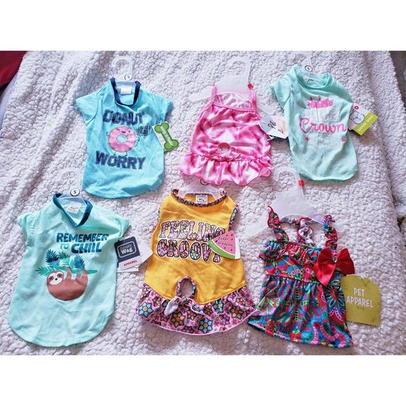 Dog outfits-Dresses-Small-Simply Wag&Pet Apparel Kennel-Lot of *6*-